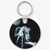 PEGASUS & WHITE RAVEN Collection keychains by RavenSpiritPrints PEGASUS & WHITE RAVEN Collection keychains