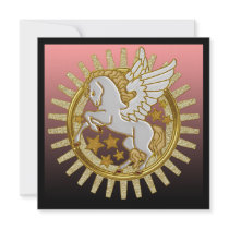 Pegasus Winged Horse Birthday Party Invitations