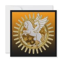 Pegasus Winged Horse Birthday Party Invitations