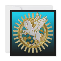 Pegasus Winged Horse Birthday Party Invitations
