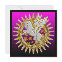 Pegasus Winged Horse Birthday Party Invitations