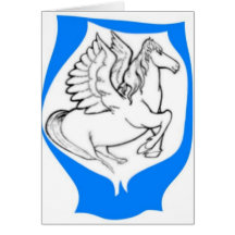 pegasus yes greeting card