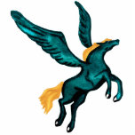 Pegasys (Turquoise) Acrylic Pin Photo Sculpture