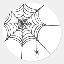 Pegatina de Halloween de la telaraña de la araña d