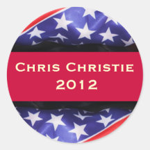 Pegatina de la campaña de CHRISTIE 2012 de Chris