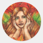 Pegatina de los pensamientos del otoño