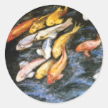 Pegatina de los pescados de Koi de la natación