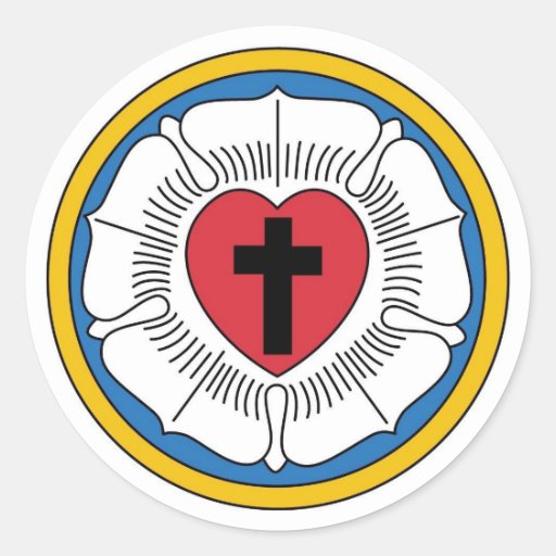 Pegatina del escudo de armas del Lutheran