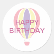 Pegatina del globo del cumpleaños