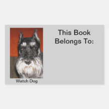Pegatina del perro guardián del Schnauzer