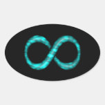 Pegatina del símbolo del infinito de las azules tu