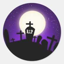 Pegatina fantasmagórico de las siluetas de Hallowe