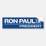Pegatina para el parachoques 2012 de Ron Paul Etiqueta De Parachoque