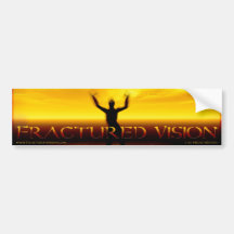 Pegatina para el parachoques fracturada de Vision Etiqueta De Parachoque