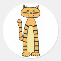 Pegatina rayado del gato