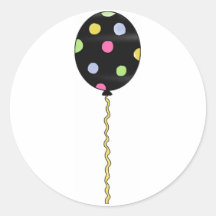 Pegatinas a juego del globo del cumpleaños