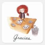 Pegatinas de Gracias Square Sticker