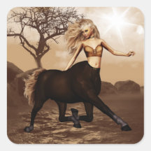 Pegatinas de sexo femenino del Centaur