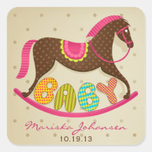 Pegatinas del caballo mecedora de la fiesta de bie