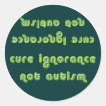 Pegatinas (verdes) de la ignorancia de la curación