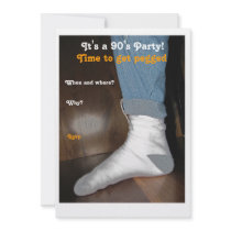 Pegged 90's Party Personalized Invite