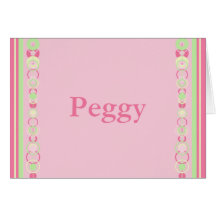 Peggy Modern Circles Custom Name Card