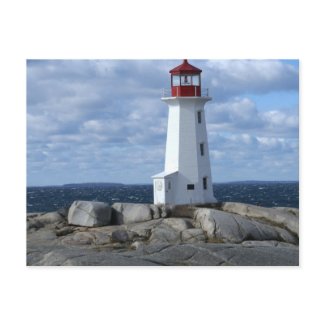 Peggy's Cove Lighthouse postcard