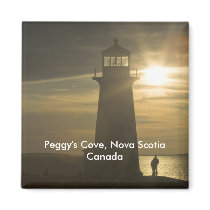 Peggy's Cove Sunset Magnet by sruhs Peggy's Cove Sunset Magnet