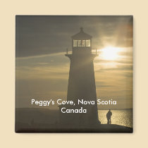 Peggy's Cove Sunset Magnet magnets