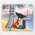 Pegleg Parrot Mousepad by bethieralph Pegleg Parrot Mousepad