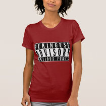 Pekingese Advisory Noxious Fumes t-shirts