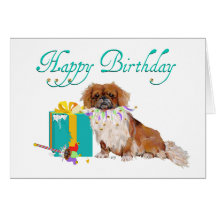 Pekingese Birthday Greeting Card