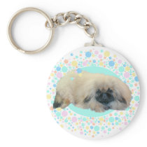 Pekingese Bubble Happiness Keychains