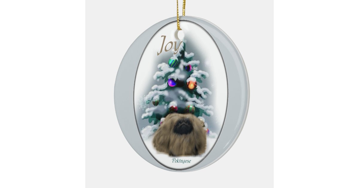 pekingese christmas gifts ornament zazzle pekingese christmas gifts ornament zazzle