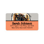 Pekingese Dark Text Custom Color labels