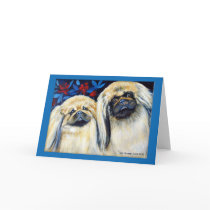 Pekingese Dog Greeting Cards