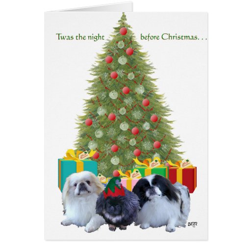Pekingese Family Christmas Cards