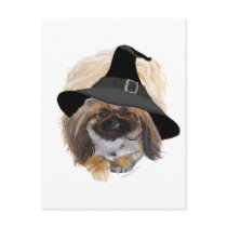 Pekingese Halloween postcards