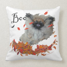 Pekingese Halloween Throw Pillow