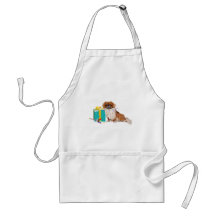 Pekingese in a Party Mood Aprons