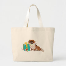 Pekingese in a Party Mood Bags