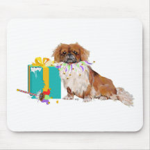 Pekingese in a Party Mood Mousepad