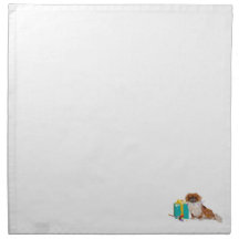 Pekingese in a Party Mood Printed Napkins