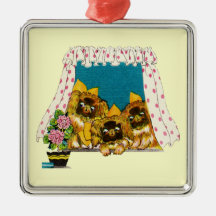 Pekingese Love Ornament