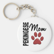 Pekingese Mom 2 Key Chain