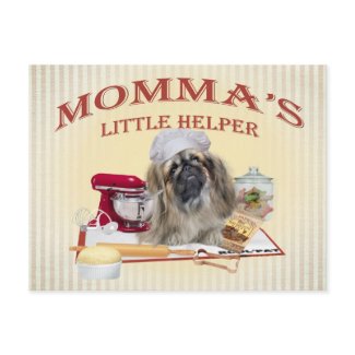 Pekingese Momma's Little Helper Gifts postcard