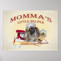 Pekingese Momma's Little Helper Posters