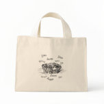 Pekingese Naptime in Black & White Tote Bags