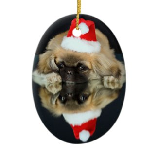 Pekingese Photo Christmas Ornament ornament