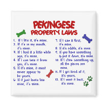 PEKINGESE Property Laws 2 Magnets